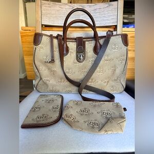 Dooney & Bourke tote bag with detachable pouch